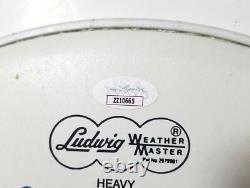 Nickelback REAL hand SIGNED 14 Drumhead JSA LOA Autographed Chad Kroeger +3
