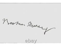 Nobel Prize in Physics Norman Ramsey Hand Signed 2X3.5 Card JG Autographs COA