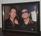 Noel Gallagher And Bono Hand Signed With Coa Framed Oasis, U2 Autograph