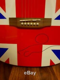 Noel Gallagher,'Oasis' hand signed full size union jack acoustic guitar