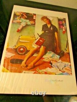 Norman Rockwell Hand Signed AUTOGRAPHED Lithograph