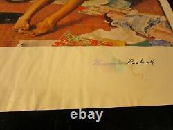 Norman Rockwell Hand Signed AUTOGRAPHED Lithograph