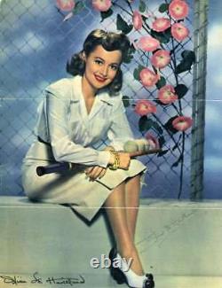 Olivia De Havilland Jsa Coa Hand Signed 1940`s 8x10 Photo Authentic Autograph