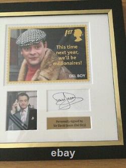 Only Fools And Horses Signed Stamp in hand