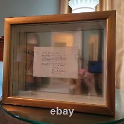 Original Frank Sinatra Hand Signed Autographed Personalized Letter In Glass Case