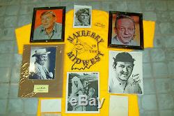 Original Hand-Signed Autographs of the Entire Cast of The Andy Griffith Show