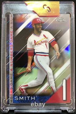 Ozzie Smith 87' Retro 1/1 Embellished MS Auto & Ozzie Smith Topps Chrome #s Game