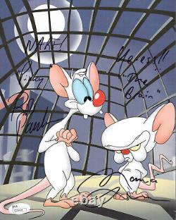 PINKY+THE BRAIN HAND SIGNED 8x10 PHOTO SIGNED BY PAULSEN+LAMARCHE JSA