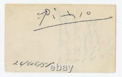 Pablo Picasso Hand Signed Autographed Shopping List Signature JSA LOA