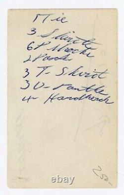 Pablo Picasso Hand Signed Autographed Shopping List Signature JSA LOA