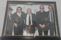 Pacino Scorsese Peschi De Niro Hand Signed The Irishman With Coa Framed