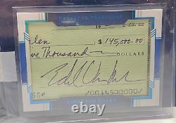 Panini National Treasures Eddie Edward Van Halen HAND SIGNED CHECK 1/1