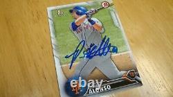Pete Alonso New York Mets Autograph Auto Full Signature 2016 Bowman 1st year crd