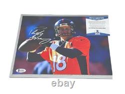Peyton Manning Hand Signed Photo Autographed BAS Authentication