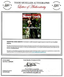 Photographer Annie Leibovitz Hand Signed Newsweek Magazine Cover COA