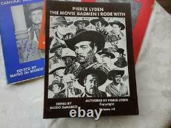 Pierce Lyden Vintage Western Hollywood Badguy 4 hand signed autographs With4 books