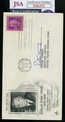 Potter Stewart JSA Coa Hand Signed Supreme Court Justice FDC Cache Autograph