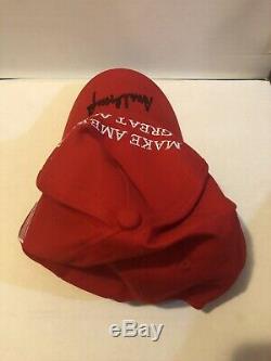 President Donald Trump Hand Autographed Red Maga Hat Guaranteed Authentic