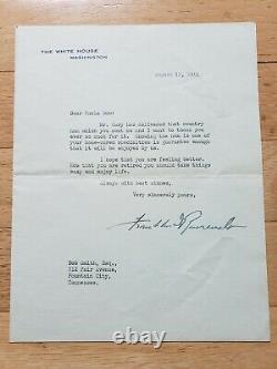 President Franklin D. Roosevelt hand signed 1944 Official White House Letter