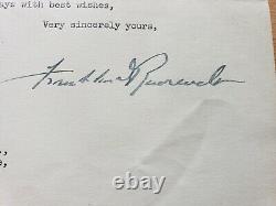 President Franklin D. Roosevelt hand signed 1944 Official White House Letter