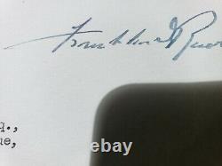 President Franklin D. Roosevelt hand signed 1944 Official White House Letter