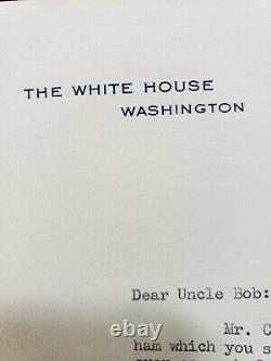 President Franklin D. Roosevelt hand signed 1944 Official White House Letter