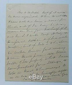 President Martin Van Buren Als As President Written In His Hand Not Signed Coa