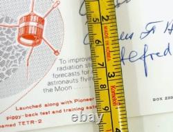 RARE! 1969 THE PIONEER 9 PROJECT NASA Scientists Hand Signed Autographs