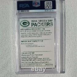 RARE/2014 Aaron Rodgers HAND SIGNED Police #3 PSA/DNA Autograph MVP 2022