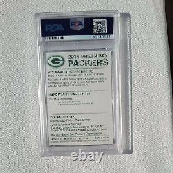 RARE/2014 Aaron Rodgers HAND SIGNED Police #3 PSA/DNA Autograph MVP 2022