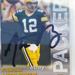 RARE/2014 Aaron Rodgers HAND SIGNED Police #3 PSA/DNA Autograph MVP 2022