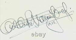 RARE! Archduke Franz Josef of Austria Hand Signed 3X5 Card JG Autographs COA