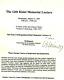 Rare! Canadian Hydrologist Chester Kisiel Hand Signed Announcement Dated 1993