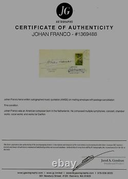 RARE! Chamber Works Johan Franco Hand Signed AMQS JG Autographs COA