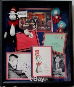 RARE Dr. Seuss Hand Signed Display With Props From The Grinch Movie PAAS COA
