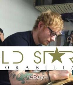 RARE Framed Ed Sheeran Hand Signed Guitar + x ÷ With Photo and COA