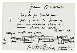 RARE! Polish Composer Joanna Bruzdowic Hand Signed AMQS JG Autographs COA