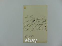 RARE Queen Victoria Hand Written Document Signed JSA Full LOA