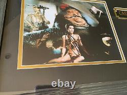 RARE Signed Carrie Fisher Star Wars Framed Hand Signed Autographed8x10 Photo COA
