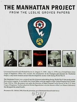 RARE! The Manhattan Project Elford Cederberg Hand Signed TLS JG Autographs COA