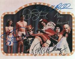 ROCKY HORROR PICTURE SHOW FIVE ORIGINAL AUTOGRAPHS HAND SIGNED 8 x 10 WITH COA