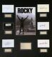 Rocky Sylvester Stallone Hand Signed Mounted Frame