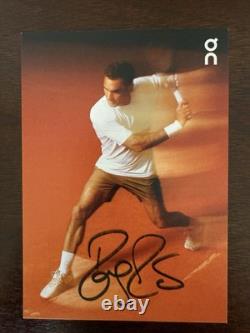 ROGER FEDERER HAND SIGNED 4x6 COLOR PHOTO JSA PSA AUTHENTICATED