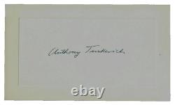 Radiochemist Anthony L Turkevich Hand Signed 4X6 Card