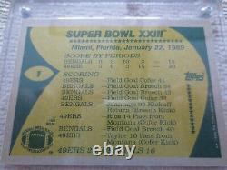 Rare 2 Card Set Joe Montana Hand Signed Super Bowl XXlll Cards Mint