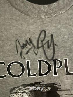 Rare Coldplay Hand Signed By Full Band Shirt + Autographcoa (aftal Approved!)