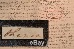 Rare GEORGE WASHINGTON Signed Autograph in his hand THENCE Frame, UACC, COA