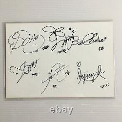 Rare Gfriend All Member Hand Signed Autograph Inkigayo Broadcast Card Eunha