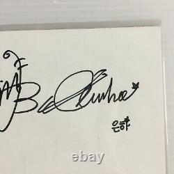 Rare Gfriend All Member Hand Signed Autograph Inkigayo Broadcast Card Eunha