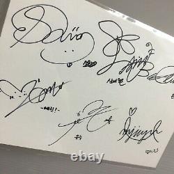 Rare Gfriend All Member Hand Signed Autograph Inkigayo Broadcast Card Eunha